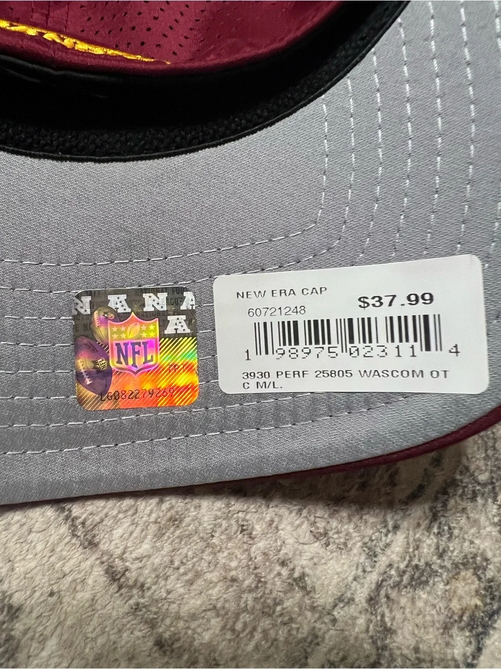 Washington Commanders NFL 39THIRTY flex hat by New Era